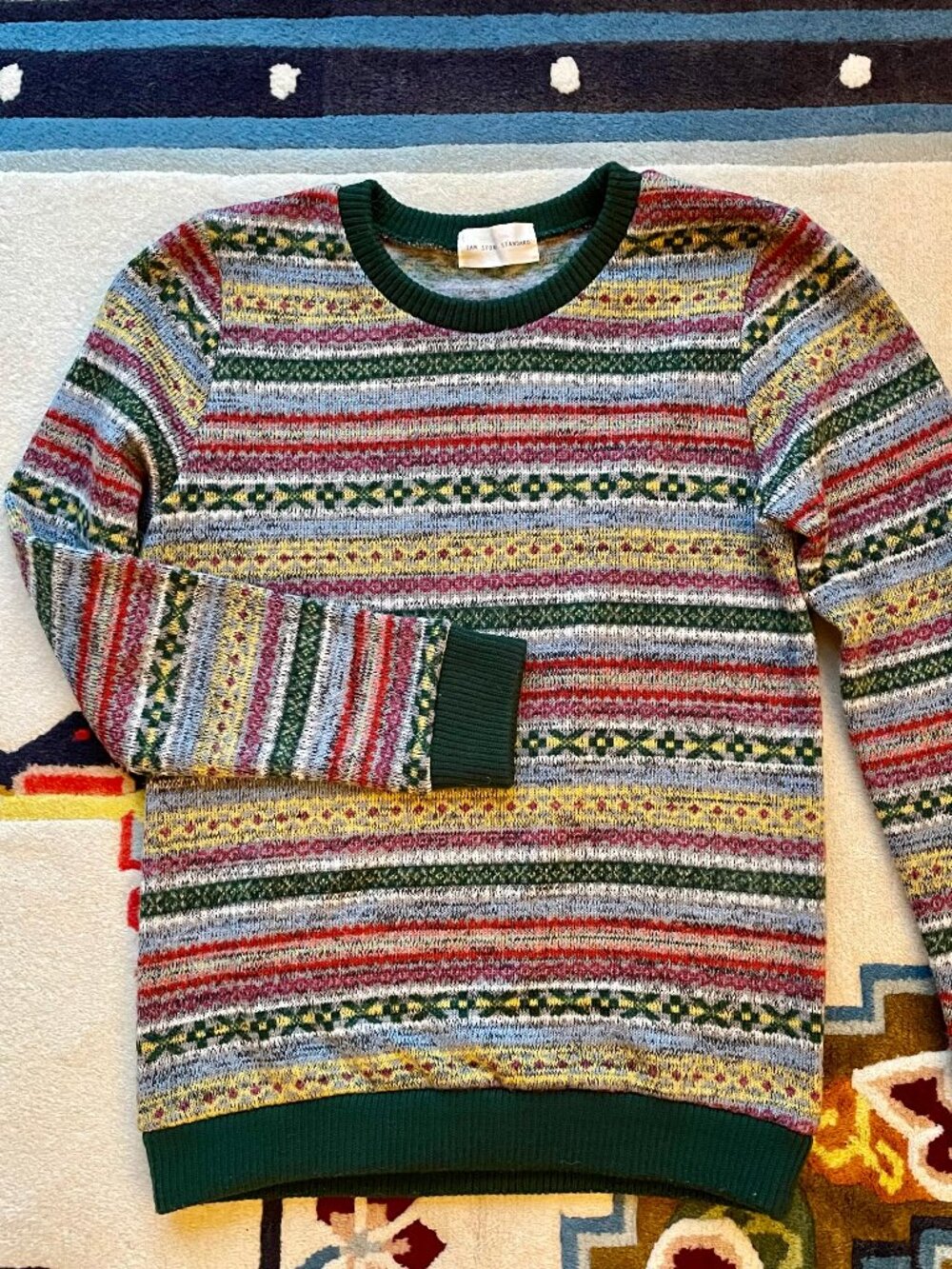 IAM Store Standard Fair Isle Knit Pullover - Women's Small to Medium